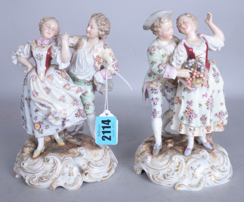 TWO EARLY 20TH CENTURY GERMAN PORCELAIN FIGURES (2) - Image 3 of 4