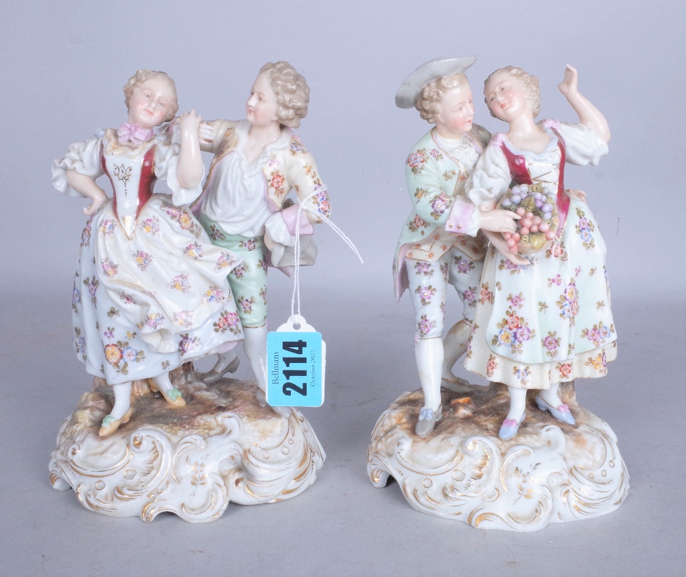 TWO EARLY 20TH CENTURY GERMAN PORCELAIN FIGURES (2)
