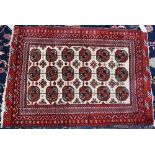 AN INDIAN BOKHARA RUG AND TWO OTHERS (3)