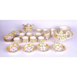 A MID VICTORIAN CERAMIC PART TEA SERVICE (QTY)