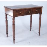 A VICTORIAN AND LATER WALNUT SIDE TABLE