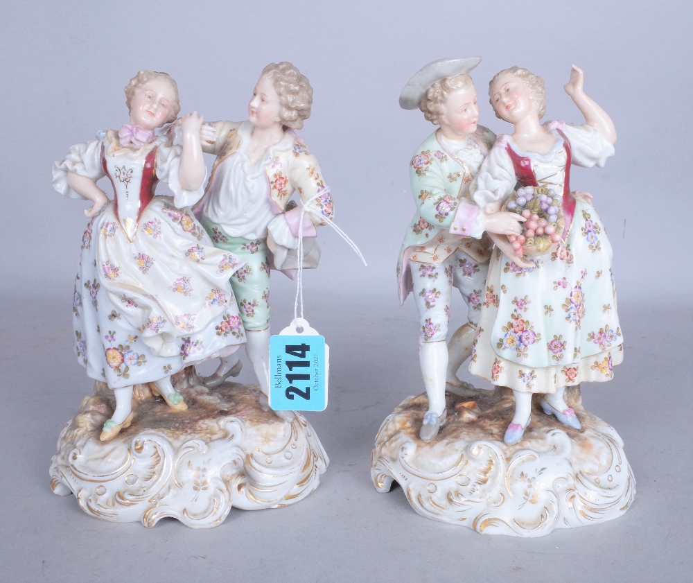 TWO EARLY 20TH CENTURY GERMAN PORCELAIN FIGURES (2) - Image 2 of 4