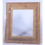 A 19TH CENTURY GILT PICTURE FRAME
