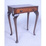 A 19TH CENTURY AND LATER ROSEWOOD SINGLE DRAWER SIDE TABLE