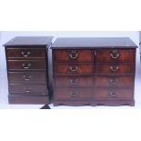A MODERN STAINED BEECH FILING CHEST (2)
