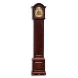 AN OAK CASED QUARTER STRIKING 'GRANDMOTHER' CLOCK