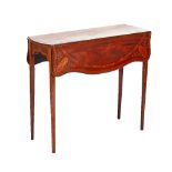 A GEORGE III INLAID MAHOGANY BUTTERFLY DROP-LEAF TABLE