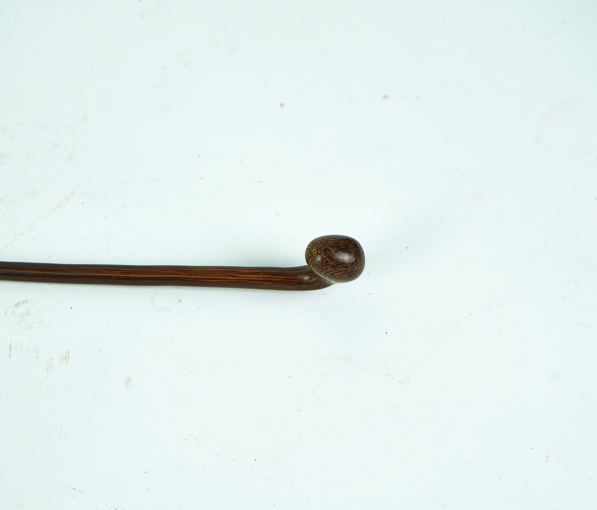 A HARDWOOD KNOBKERRY AND A PALM WOOD CANE (2) - Image 4 of 4