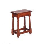 W.EWERS; A SOLID YEW JOINT STOOL