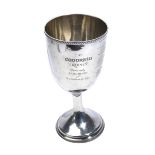 A SILVER LARGE TROPHY CUP