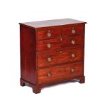 A GEORGE III MAHOGANY CHEST