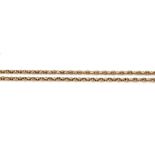 A GOLD LONG GUARD CHAIN