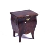 AN 18TH CENTURY DUTCH WALNUT LIFT-TOP BOX