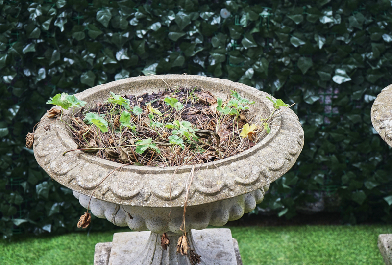 A PAIR OF RECONSTITUTED STONE JARDINIERES (2) - Image 2 of 4