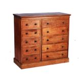 PROBABLY HEALS; A MAHOGANY TWO PART CHEST