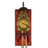 A BRASS VERGE LANTERN CLOCK