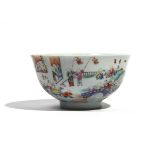 A CHINESE FAMILLE-ROSE `HUNDRED BOYS' BOWL