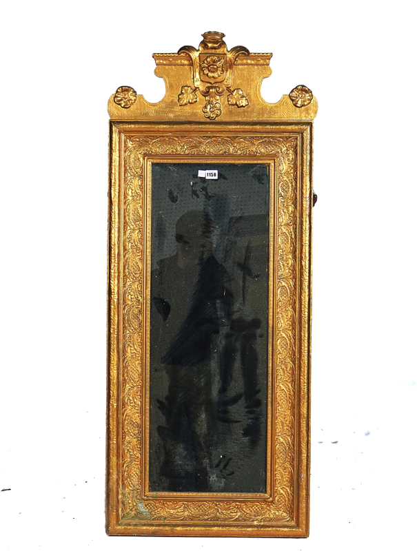 A 19TH CENTURY SWEDISH GILT FRAMED RECTANGULAR MIRROR - Image 3 of 3