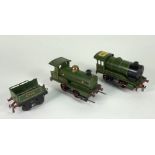 TWO HORNBY LOCOMOTIVES AND A TENDER (3)