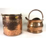 METALWARE INCLUDING A VICTORIAN COPPER BUCKET (QTY)