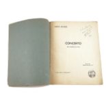 MILHAUD, Darius (1892-1974). A folded sheet with quotations from 7 of his string quartets in...