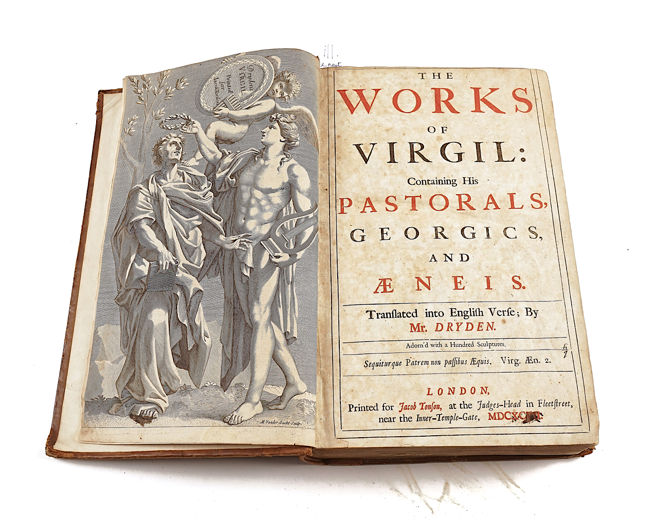 VIRGILIUS MARO, Publius (70-19 BC). The Works ... Translated into English verse; by Mr Dryden,...