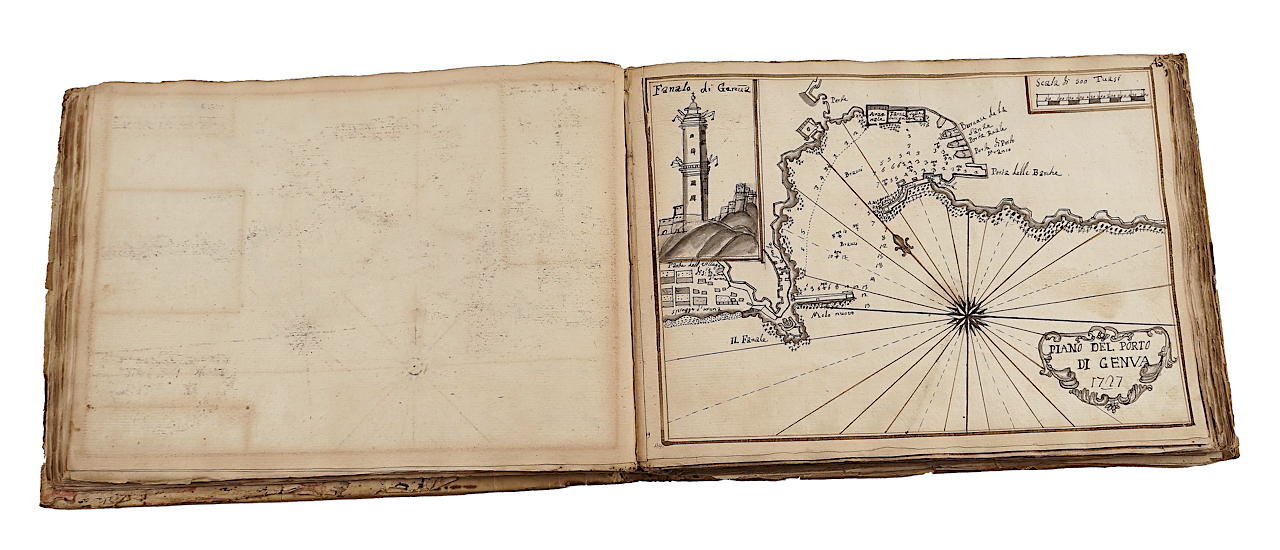 MEDITERRANEAN PORTS AND HARBOURS - A collection of c. 120 manuscript coastal charts in an... - Image 10 of 13