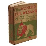 BAUM, Frank L. (1856-1919). The Wonderful Wizard of Oz, Chicago, 1900, defective, original...