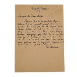 HINDEMITH, Paul (1895-1963). A manuscript musical quotation from an unidentified work. With 8...