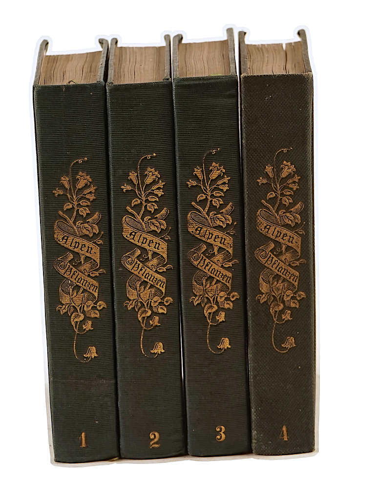 WEBER, J. C. (1801-75). Die Alpen-Pflanzen, Munich, [1867-68], 4 vols., 400 hand-coloured...