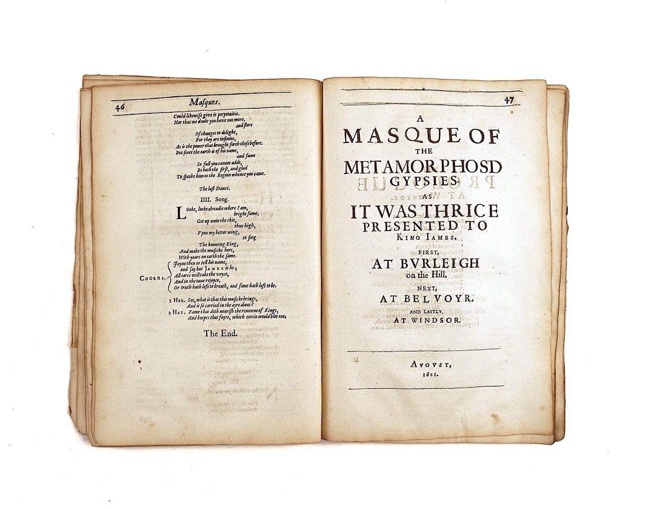 [JONSON, Ben (1572-1637)], and others. Christmas, His Masque, [and other Masques], London, [... - Image 4 of 4