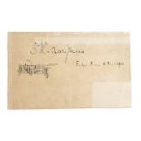 STRAUSS, Richard (1864-1949). A manuscript musical quotation from "Till Eulenspiegel", signed.