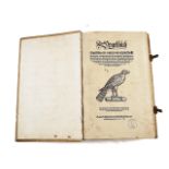 GESNER [or GESSNER], Conrad (1516-65). Vogelbuch, Zürich, 1557, 219 fine woodcut illustrations...