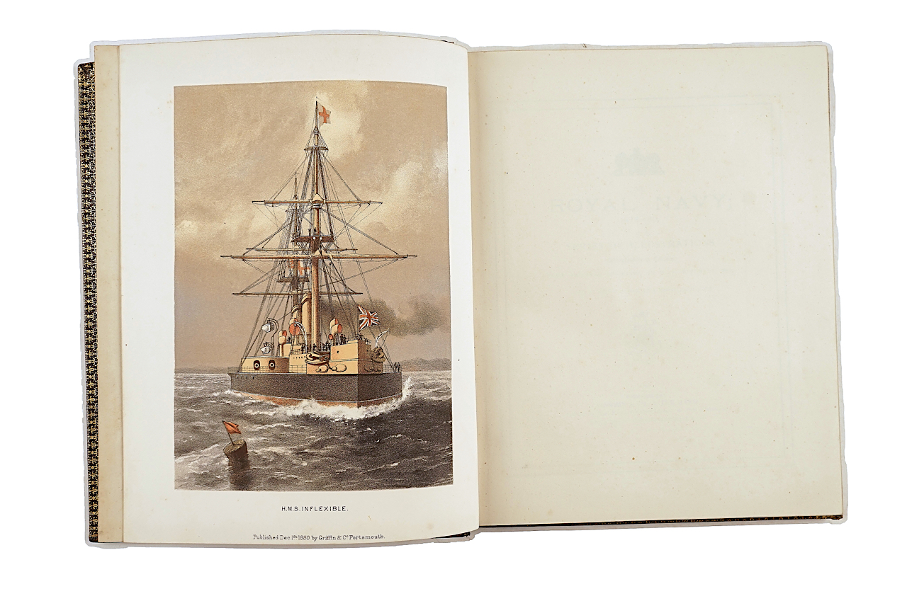 The Royal Navy; in a Series of Illustrations, Portsmouth, 1875-81, 2 vols., 49 fine... - Image 3 of 5