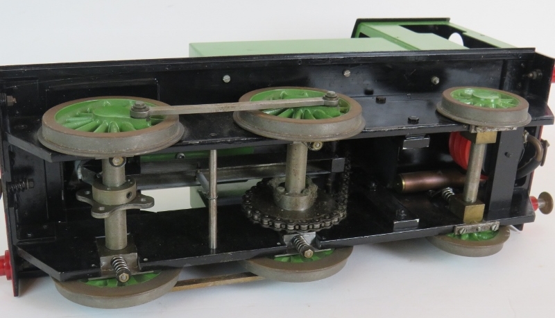 A professionally engineered scratch built mechanical steam locomotive with ride on tender. - Image 6 of 8