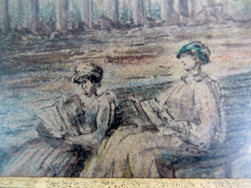 C Pouzadoux (late 19th/early 20th century) - 'Parc Monceau', watercolour, signed, titled, - Image 9 of 10