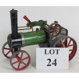 A vintage Mamod TE1 tractor steam traction engine.