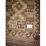 A 20th century Persian village rug on fa