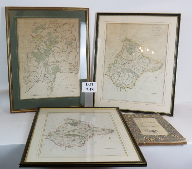 Three framed Kent topographical engravin