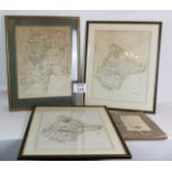 Three framed Kent topographical engravin