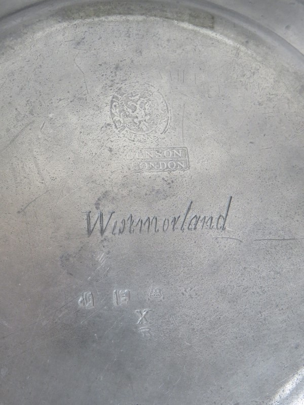 Three 18th/19th Century pewter plates, a - Image 4 of 7