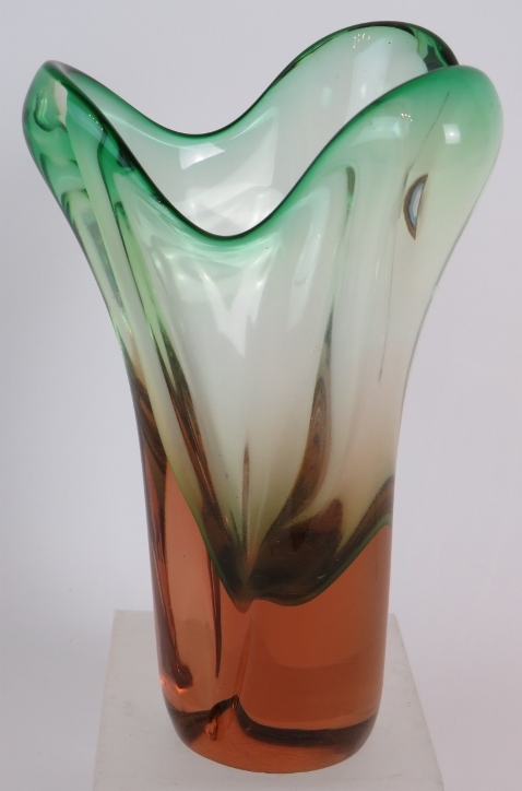 A Mid Century Bohemian Art glass free fo - Image 2 of 4