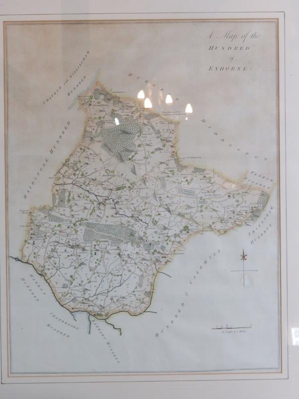 Three framed Kent topographical engravin - Image 3 of 8