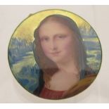 A superb enamelled brooch of the Mona Li