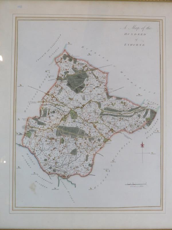 Three framed Kent topographical engravin - Image 4 of 8