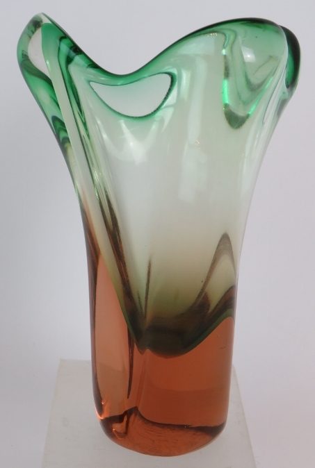 A Mid Century Bohemian Art glass free fo - Image 3 of 4