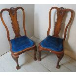 A pair of antique Chippendale design fru
