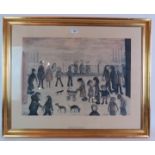 After Laurence Stephen Lowry (1887-1976) - 'The Park', limited edition 781/850 colour print,