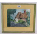 British School (20th Century) - 'Rustic Cottage', watercolour, 22cm x 29cm, framed.