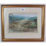 Snowdon (19th Century) - 'Rural landscape', watercolour, signed,